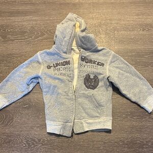 Union Worker Kids Gray Hoodie